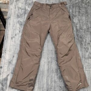 Polar Edge Silver Series Mens Large Brown Snow Pants Ski Snowboard Water Resist